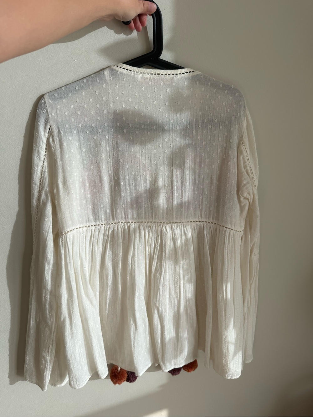 WILFRED White Eyelet Midi Shirt Dress with Waist Tie - Picture 2 of 7